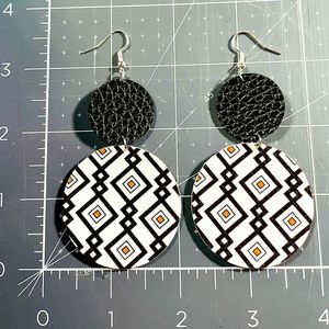 Faux Leather Earrings